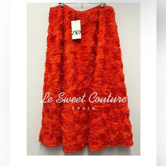 Zara long textured skirt - Picture 9 of 11